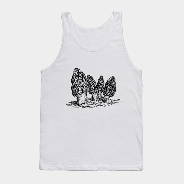 Morel Mushroom Tank Top by mycologist